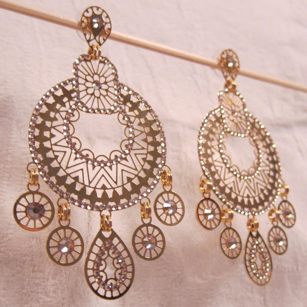 New! Gorgeous Leetal Kalmanson Swarvoski earrings